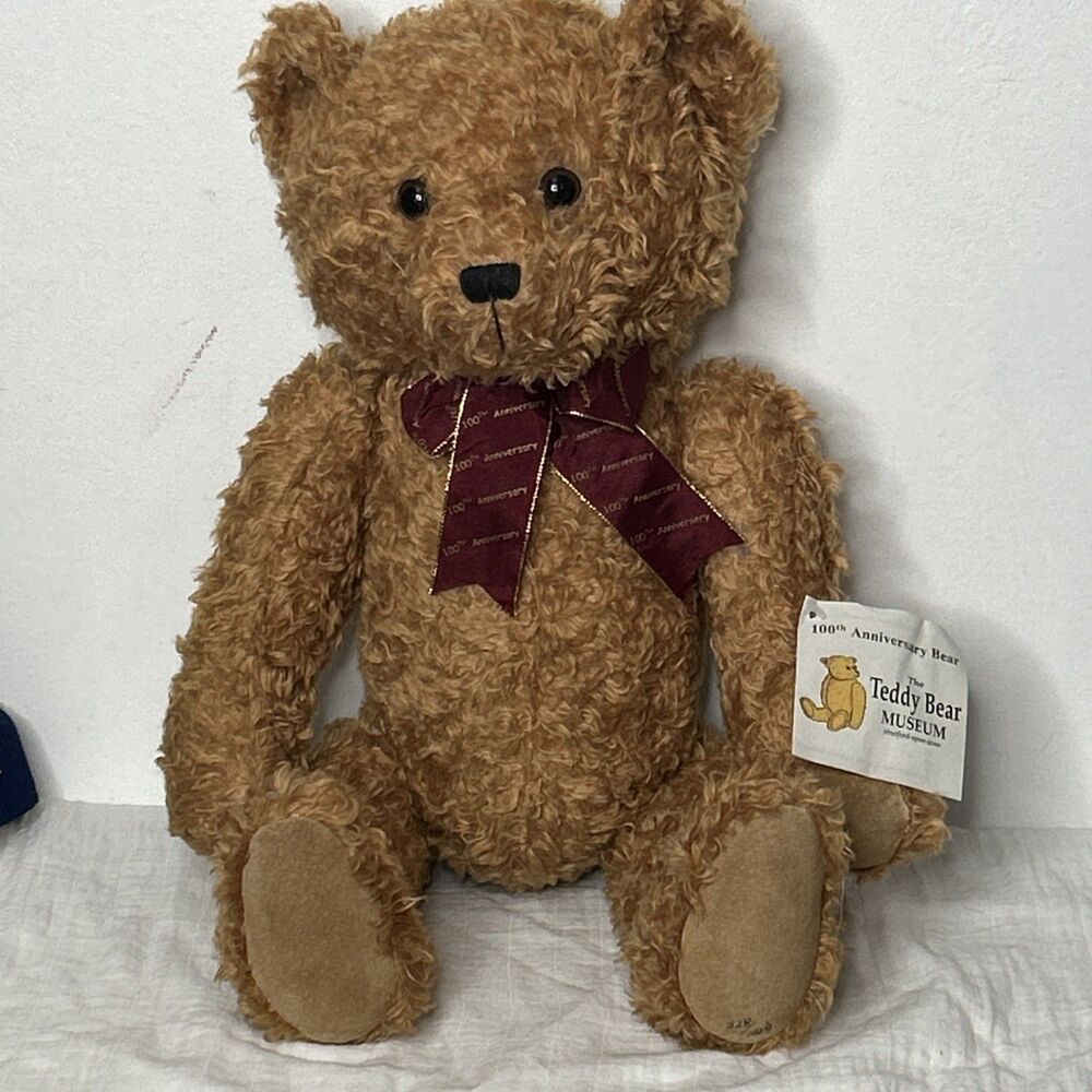 RBI 100TH ANNIVERSARY 22 INCH MOHAIR BEAR TB MUSEUM with KEY
